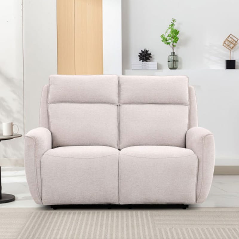 Reclinersoffa Östvik 2-sits med manuell mekanism - beige - Möbler - Soffa - Biosoffa & reclinersoffa