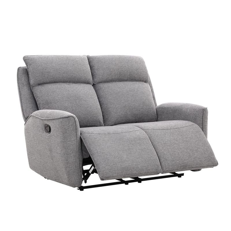 Reclinersoffa Östvik 2-sits med manuell mekanism - grå - Möbler - Soffa - Biosoffa & reclinersoffa