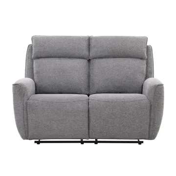 Reclinersoffa Östvik 2-sits med manuell mekanism - grå - Möbler - Soffa - Biosoffa & reclinersoffa