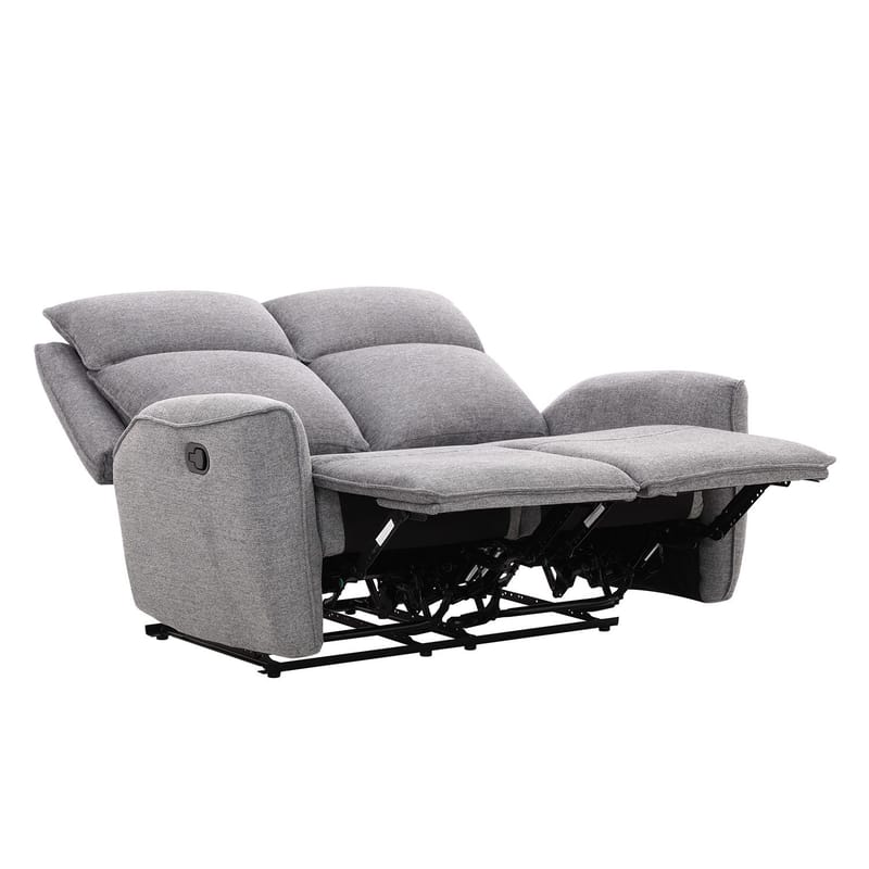 Reclinersoffa Östvik 2-sits med manuell mekanism - grå - Möbler - Soffa - Biosoffa & reclinersoffa