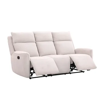 Reclinersoffa Östvik 3-sits med manuell mekanism - beige - Möbler - Soffa - Biosoffa & reclinersoffa
