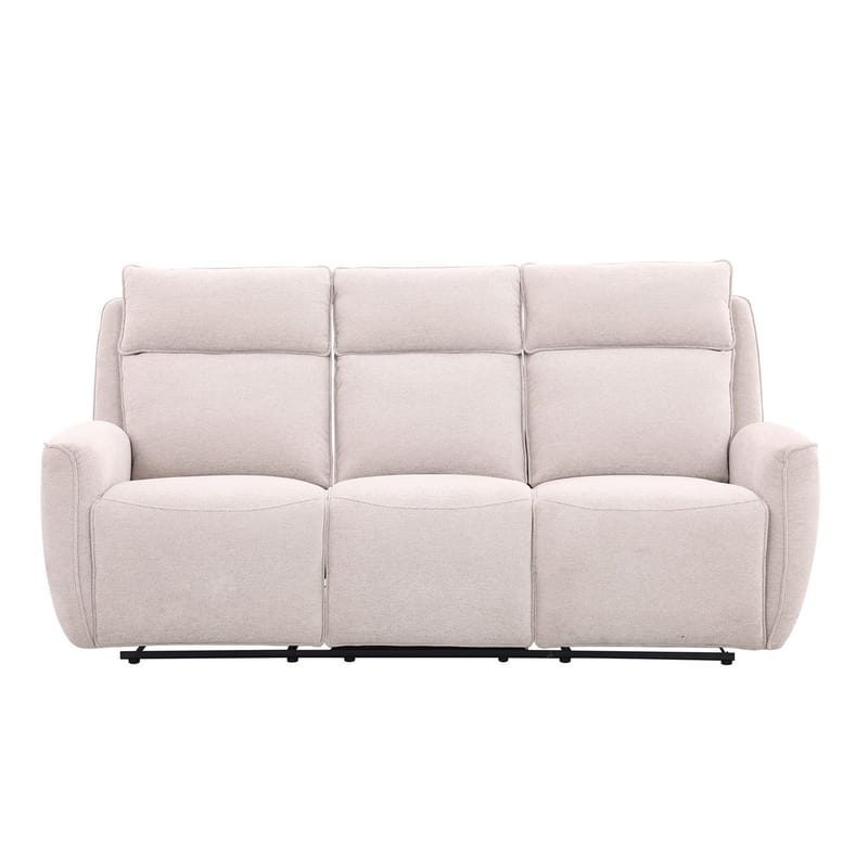 Reclinersoffa Östvik 3-sits med manuell mekanism - beige - Möbler - Soffa - Biosoffa & reclinersoffa