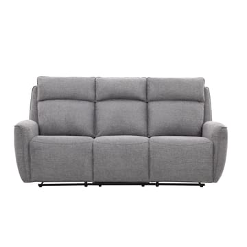 Reclinersoffa Östvik 3-sits med manuell mekanism - grå - Möbler - Soffa - Biosoffa & reclinersoffa