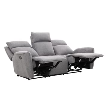 Reclinersoffa Östvik 3-sits med manuell mekanism - grå - Möbler - Soffa - Biosoffa & reclinersoffa