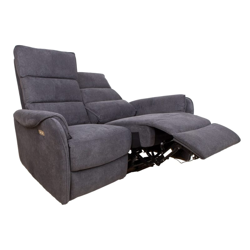 Reclinersoffa Dalsor 2-sits med elektrisk mekanism - Grå - Möbler - Soffa - Biosoffa & reclinersoffa
