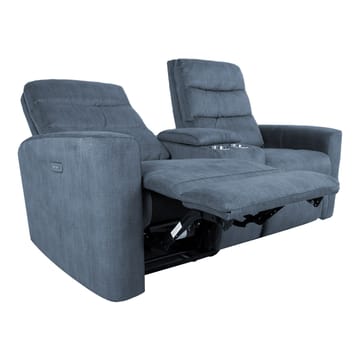 Reclinersoffa Darvi 2-sits med elektrisk mekanism - blå - Möbler - Soffa - Biosoffa & reclinersoffa