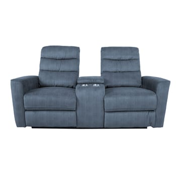 Reclinersoffa Darvi 2-sits med elektrisk mekanism - blå - Möbler - Soffa - Biosoffa & reclinersoffa
