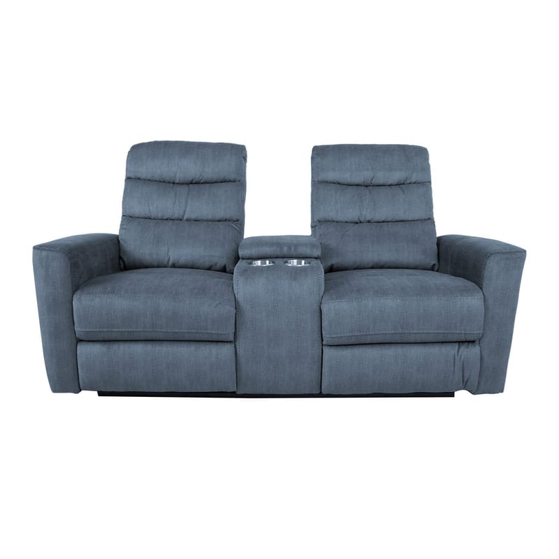 Reclinersoffa Darvi 2-sits med elektrisk mekanism - blå - Möbler - Soffa - Biosoffa & reclinersoffa