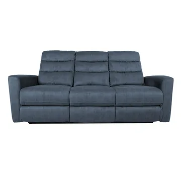 Reclinersoffa Darvi 3-sits med elektrisk mekanism - blå - Möbler - Soffa - Biosoffa & reclinersoffa
