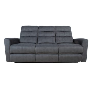 Reclinersoffa Darvi 3-sits med elektrisk mekanism - Grå sammet - Möbler - Soffa - Biosoffa & reclinersoffa