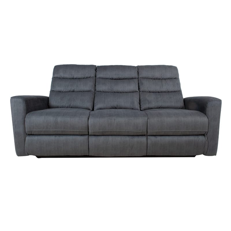 Reclinersoffa Darvi 3-sits med elektrisk mekanism - Grå sammet - Möbler - Soffa - Biosoffa & reclinersoffa