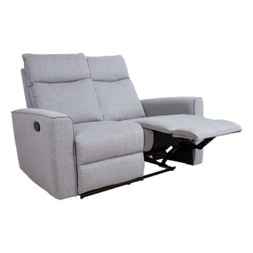 Reclinersoffa Fjolna 2-sits med manuell mekanism - grå - Möbler - Soffa - Biosoffa & reclinersoffa