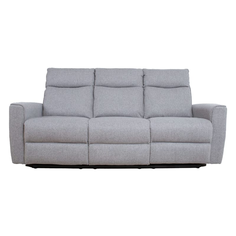 Reclinersoffa Fjolna 3-sits med manuell mekanism - grå - Möbler - Soffa - Biosoffa & reclinersoffa