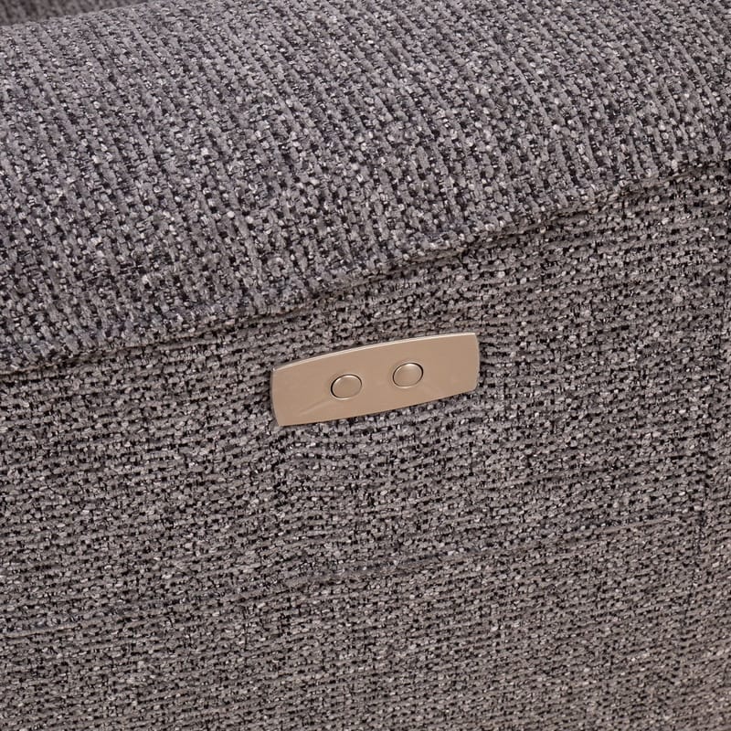 Reclinersoffa Glendor 2-sits med elektrisk mekanism - Grå - Möbler - Soffa - Biosoffa & reclinersoffa