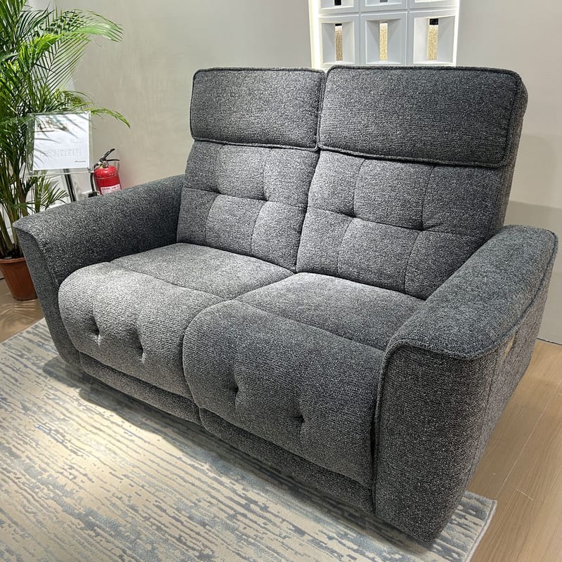 Reclinersoffa Glendor 2-sits med elektrisk mekanism - Grå - Möbler - Soffa - Biosoffa & reclinersoffa