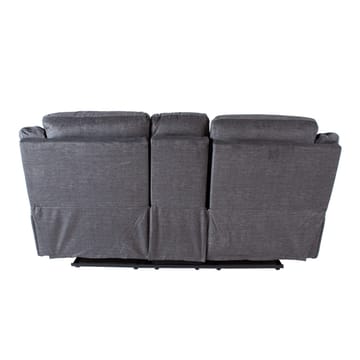 Reclinersoffa Iskmar 2-sits med manuell mekanism - grå - Möbler - Soffa - Biosoffa & reclinersoffa