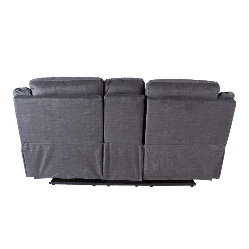 Reclinersoffa Iskmar 2-sits med manuell mekanism - grå - Möbler - Soffa - Biosoffa & reclinersoffa