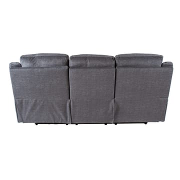 Reclinersoffa Iskmar 3-sits med manuell mekanism - Grå - Möbler - Soffa - Biosoffa & reclinersoffa
