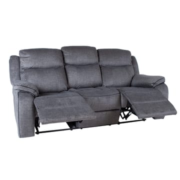 Reclinersoffa Iskmar 3-sits med manuell mekanism - Grå - Möbler - Soffa - Biosoffa & reclinersoffa