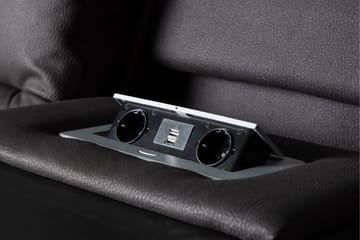 Reclinersoffa med hörn Comfort Living Singapore Reclinersoffa 3 sits Konstläder Black - Möbler - Soffa - Biosoffa & reclinersoffa