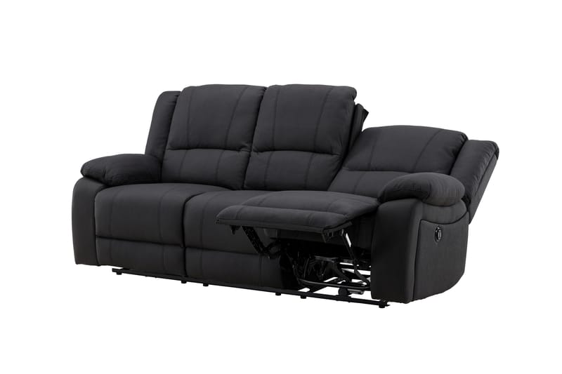 Reclinersoffa med hörn Comfort Living Singapore Reclinersoffa 3 sits Konstläder Black - Möbler - Soffa - Biosoffa & reclinersoffa