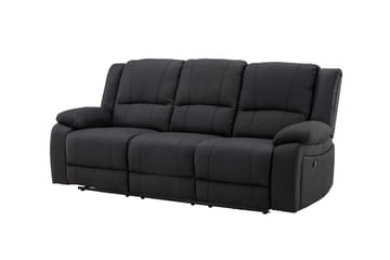 Reclinersoffa med hörn Comfort Living Singapore Reclinersoffa 3 sits Konstläder Black - Möbler - Soffa - Biosoffa & reclinersoffa