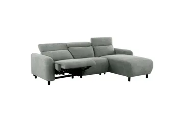 Reclinersoffa med hörn Loft24 Hörnsoffa Loft24 Skaane med manuell fåtölj Grey1 Manchester - Möbler - Soffa - Biosoffa & reclinersoffa