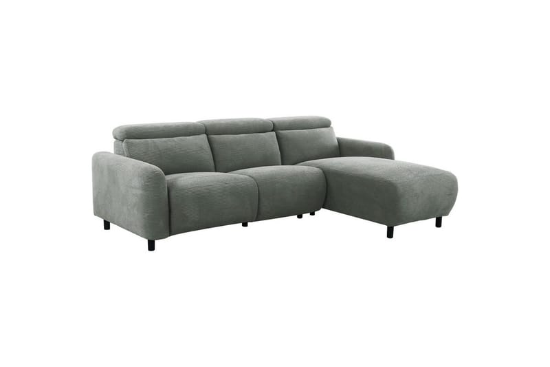 Reclinersoffa med hörn Loft24 Hörnsoffa Loft24 Skaane med manuell fåtölj Grey1 Manchester - Möbler - Soffa - Biosoffa & reclinersoffa
