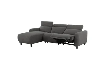 Reclinersoffa med hörn Loft24 Skaane Reclinersoffa 3-sits Grå Höger Manchester - Möbler - Soffa - Biosoffa & reclinersoffa