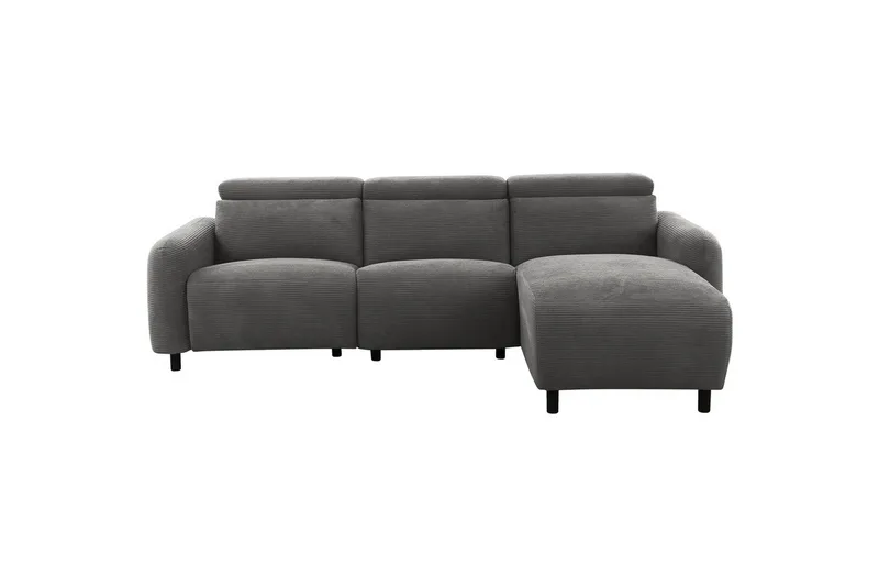 Reclinersoffa med hörn Loft24 Skaane Reclinersoffa 3-sits Grå Höger Manchester - Möbler - Soffa - Biosoffa & reclinersoffa