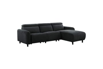 Reclinersoffa med hörn Loft24 Skaane Reclinersoffa 3-sits Grey Belfast fabric - Möbler - Soffa - Biosoffa & reclinersoffa