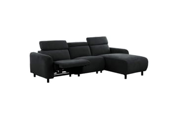 Reclinersoffa med hörn Loft24 Skaane Reclinersoffa 3-sits Grey Belfast fabric - Möbler - Soffa - Biosoffa & reclinersoffa