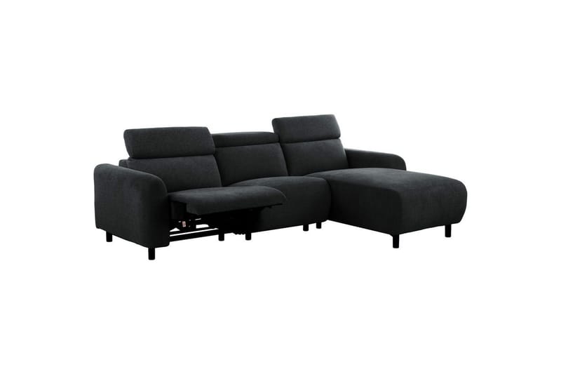 Reclinersoffa med hörn Loft24 Skaane Reclinersoffa 3-sits Grey Belfast fabric - Möbler - Soffa - Biosoffa & reclinersoffa