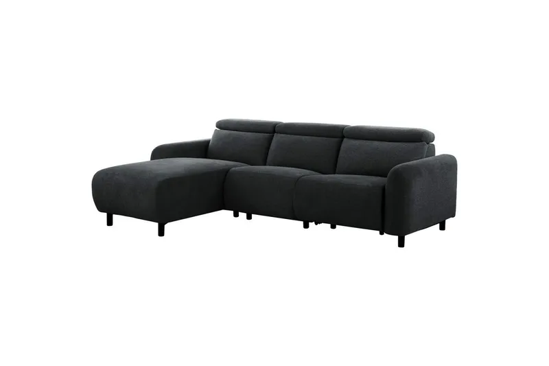 Reclinersoffa med hörn Loft24 Skaane Reclinersoffa 3-sits Grey Left-faced Manchester - Möbler - Soffa - Biosoffa & reclinersoffa