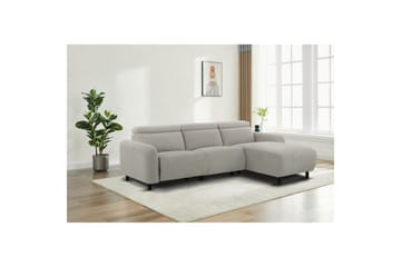 Reclinersoffa med hörn Loft24 Skaane Reclinersoffa 3-sits Grey Right-faced Manchester - Möbler - Soffa - Biosoffa & reclinersoffa