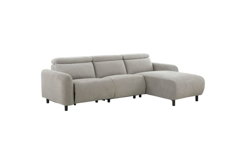 Reclinersoffa med hörn Loft24 Skaane Reclinersoffa 3-sits Grey Right-faced Manchester - Möbler - Soffa - Biosoffa & reclinersoffa
