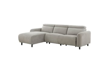 Reclinersoffa med hörn Loft24 Skaane Reclinersoffa 3-sits Grey1 Left-faced Manchester - Möbler - Soffa - Biosoffa & reclinersoffa