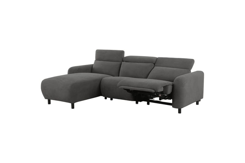 Reclinersoffa med hörn Loft24 Skaane Reclinersoffa 3-sits Grey1 Right-faced Manchester - Möbler - Soffa - Biosoffa & reclinersoffa