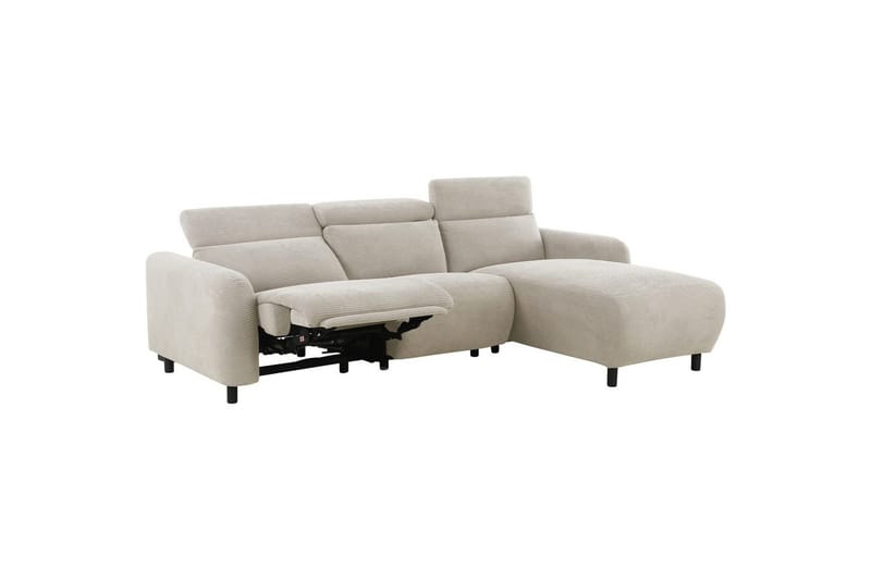Reclinersoffa med hörn Loft24 Skaane Reclinersoffa 3-sits Vit Höger Manchester - Möbler - Soffa - Biosoffa & reclinersoffa