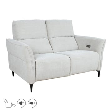 Reclinersoffa Näsdal 2-sits med elektrisk mekanism - ljusbeige - Möbler - Soffa - Biosoffa & reclinersoffa