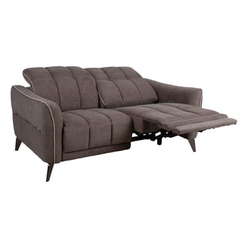 Reclinersoffa Nordan 2-sits elektrisk - ljusbrun med beige passpoal - Möbler - Soffa - Biosoffa & reclinersoffa