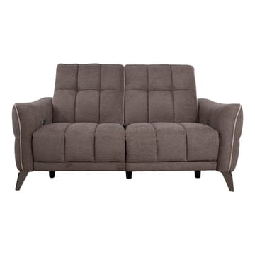 Reclinersoffa Nordan 2-sits elektrisk - ljusbrun med beige passpoal - Möbler - Soffa - Biosoffa & reclinersoffa