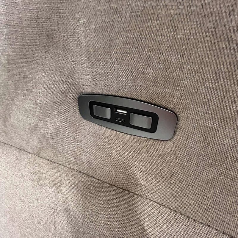 Reclinersoffa Ravdal 2-sits med elektrisk mekanism - grå - Möbler - Soffa - Biosoffa & reclinersoffa