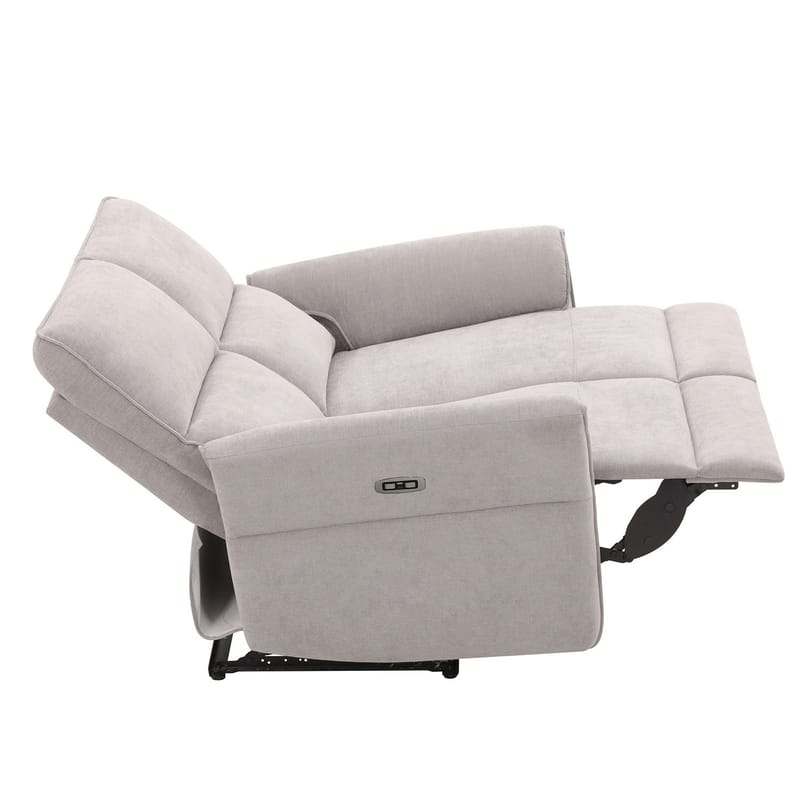 Reclinersoffa Ravdal 2-sits med elektrisk mekanism - grå - Möbler - Soffa - Biosoffa & reclinersoffa