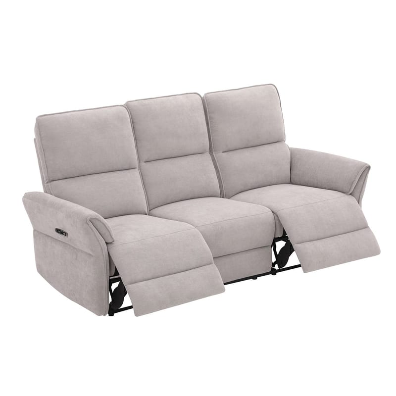 Reclinersoffa Ravdal 3-sits med elektrisk mekanism - grå - Möbler - Soffa - Biosoffa & reclinersoffa