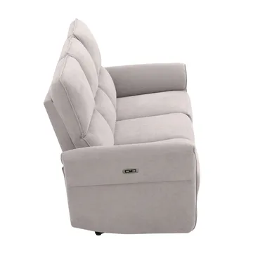 Reclinersoffa Ravdal 3-sits med elektrisk mekanism - grå - Möbler - Soffa - Biosoffa & reclinersoffa
