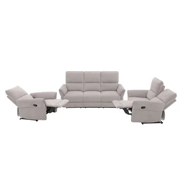 Reclinersoffa Ravdal 3-sits med elektrisk mekanism - grå - Möbler - Soffa - Biosoffa & reclinersoffa