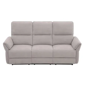 Reclinersoffa Ravdal 3-sits med elektrisk mekanism - grå - Möbler - Soffa - Biosoffa & reclinersoffa