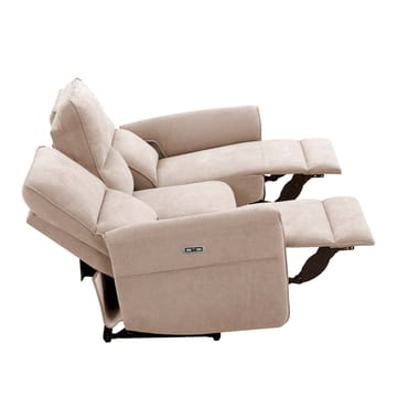 Reclinersoffa Ravdal 3-sits med elektrisk mekanism - ljusbrun - Möbler - Soffa - Biosoffa & reclinersoffa