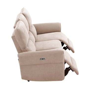 Reclinersoffa Ravdal 3-sits med elektrisk mekanism - ljusbrun - Möbler - Soffa - Biosoffa & reclinersoffa